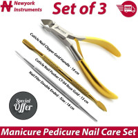 Manicure Pedicure Chiropody Podiatry Nail Care Cuticle Nail File Cutter & Pusher