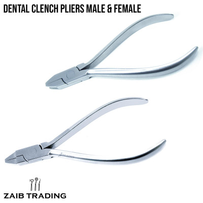 Dental Orthodontic Clench Torqueing Pliers Male & Female Instruments Dentist Set
