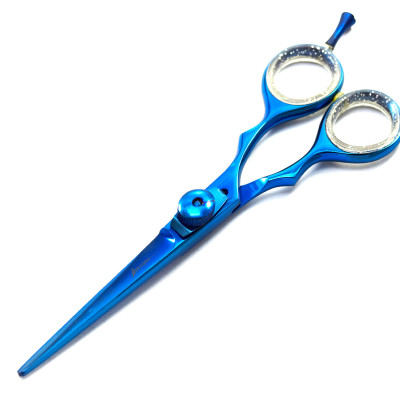 Barber Salon Hair Cutting Scissors Shears Razor Sharp Blue Coated Stylish (Size 6.5'')