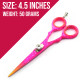 Hair Cutting Barber Scissor 4.5" Finger Rest Ring Sharp Blade Scissors
