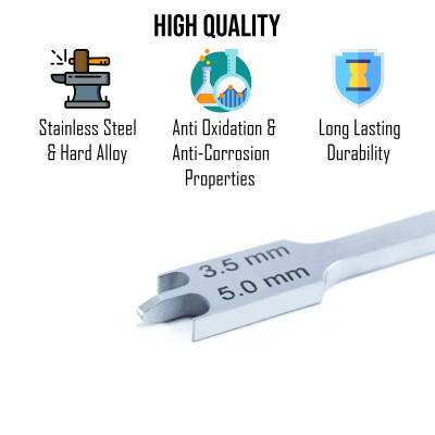 Orthodontic Bracket Height Measuring Gauges Wick Type Positioning (0.18 CM) Orthodontic Bracket Height Measuring Gauges Wick Type Positioning (0.18 CM)