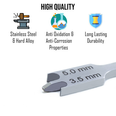 Orthodontic Bracket Height Measuring Gauges Wick Type Positioning (Size 0.22) Orthodontic Bracket Height Measuring Gauges Wick Type Positioning (Size 0.22)