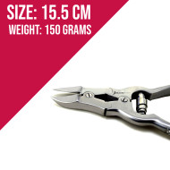 Professional Cantilever Toe Nail Clipper Nipper Cutter Silver For Thick Nails