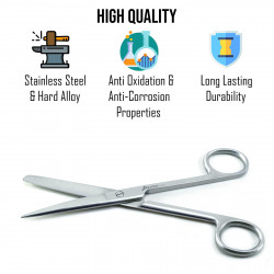 Operating Dressing Scissors Nurses First Aid Hospital Medical Instruments (Large 15CM)