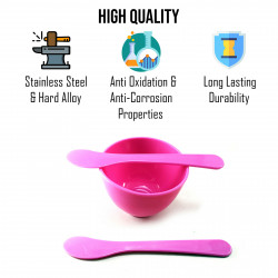 4 in 1 Face Mask Mixing Bowl Spoon Stick DIY Beauty Make Up Facial Pink