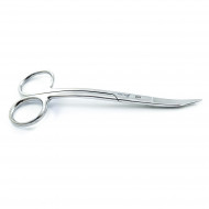 Surgical Goldman Fox Scissor Dental Tissue Cutting Suture Double Curved 13cm
