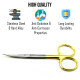Surgical Iris Scissor Curved TC Dental Surgery Dissecting Suture Cutting Tissue Trimming