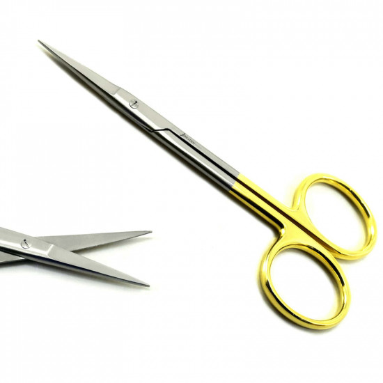 Surgical Iris Scissor Str TC Dental Surgery Dissecting Suture Cutting Tissue Trimming