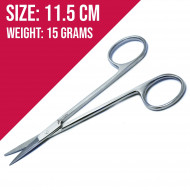 Sharp Fine Tip Iris Gum Scissors Straight 