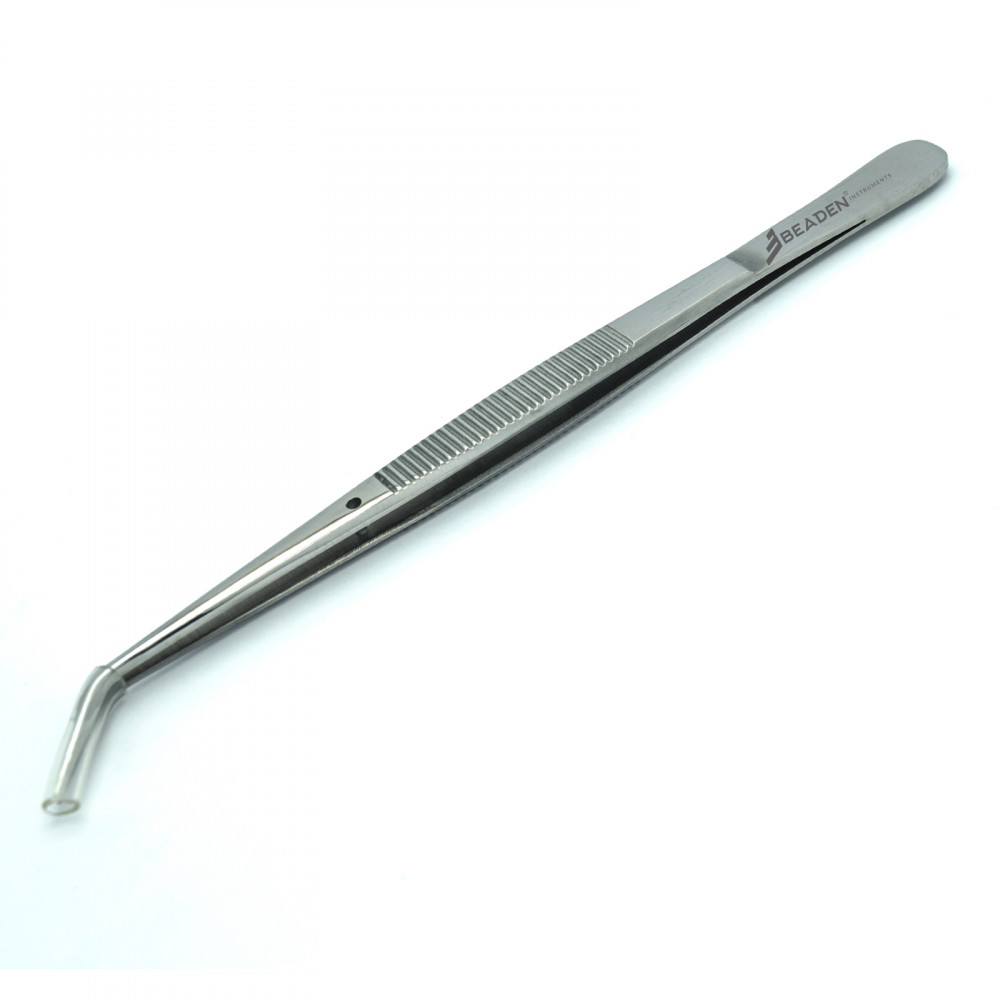 Dental London College Tweezers Tissue Forceps Serrated Tip Pliers
