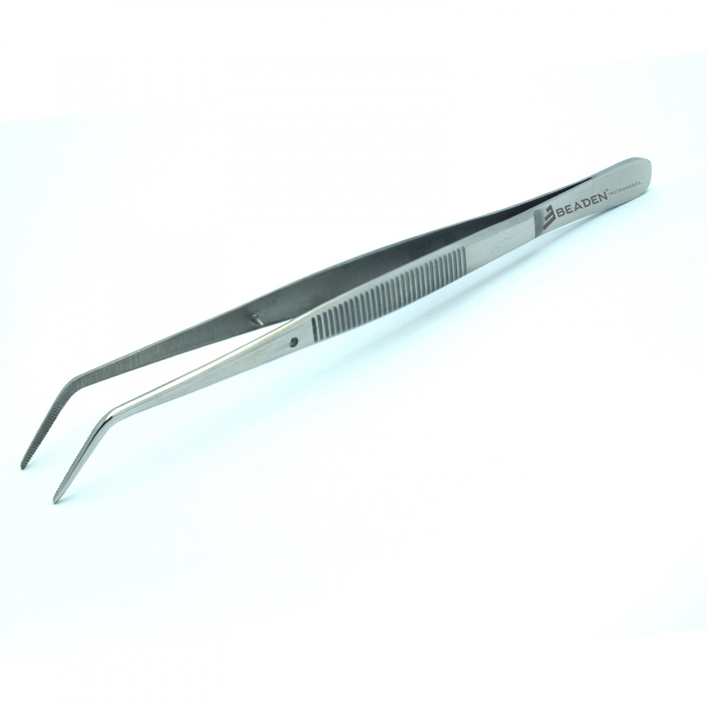 Dental London College Tweezers Tissue Forceps Serrated Tip Pliers