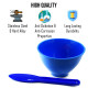 Dental Mixing Bowl Silicon With Plastic Spoon Alginate Flexible Mixing Medical