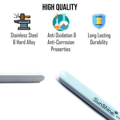 Buffer Grit Emery Gel File Nails Filer Art Pedicure Manicure Chiropody Sanding