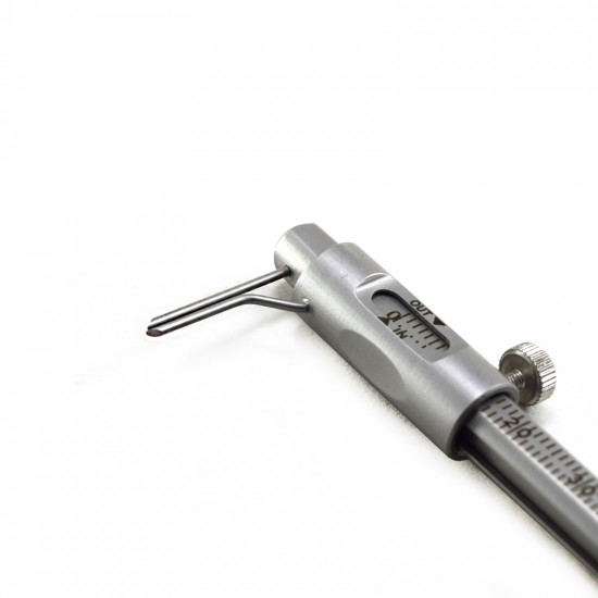 Dental Orthodontic Micro Boley Gauge Curved Tooth Measuring Instruments Gauge 