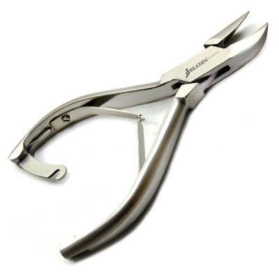 Manicure Pedicure Tools Heavy Duty Thick Toe Nail Side Cutter Curved (Plain Handle)