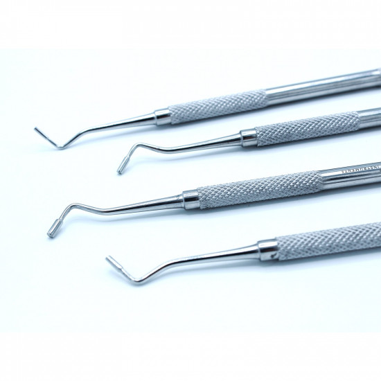 Dental Plugger Burnisher Amalgam Restorative Cavities Filling Instruments 4 Pcs