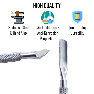 Cuticle Nail Gouge Curved Double End Nails Pusher Remover Beauty Cuticle Nail Gouge Curved Double End Nails Pusher Remover Beauty