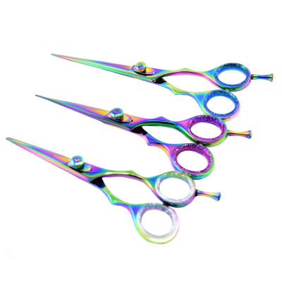 Professional Multi Color Barber Scissor Hairdressing Hair Cutting Salon Shear (SET) Professional Multi Color Barber Scissor Hairdressing Hair Cutting Salon Shear (SET)