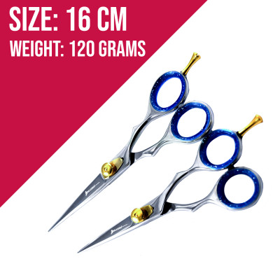 Hairdressing Polish Spring Scissor Hair Cutting Single End SET (Size 5.5&6")  Hairdressing Polish Spring Scissor Hair Cutting Single End SET (Size 5.5&6")