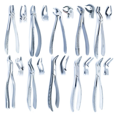 Dental Surgical Tooth Extraction Root Forceps Lower Upper Teeth Pulling Removing