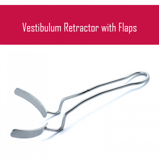 Cheek Lip Vestibulum Retractor With Flaps Surgical Dental Retractors